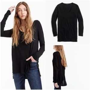 J. Crew Tops - NWT J. Crew Drapey scoopneck long-sleeve T-shirt J. Crew Tops - NWT J. Crew Drapey scoopneck long-sleeve T-shirt